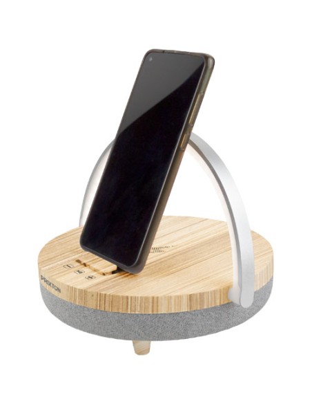Altoparlante Bluetooth® da 10W 4 in 1 con luce a led e base di ricarica wireless Prixton