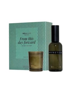 Set regalo Wellmark con spray per ambienti da 100 ml e candela Tender Affection da 70 ml