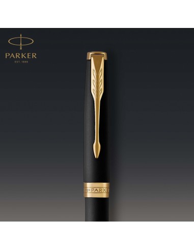 Penna Parker SONNET, nero opaco con finiture in palladio