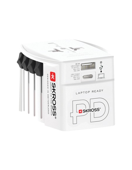 Adattatore da viaggio SKROSS World Travel Adapter MUV 30W PD
