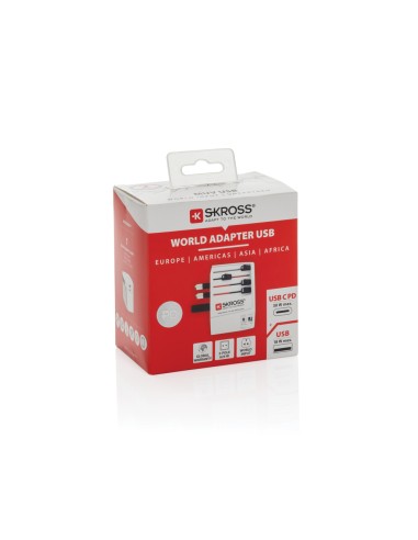 Adattatore da viaggio SKROSS World Travel Adapter MUV 30W PD