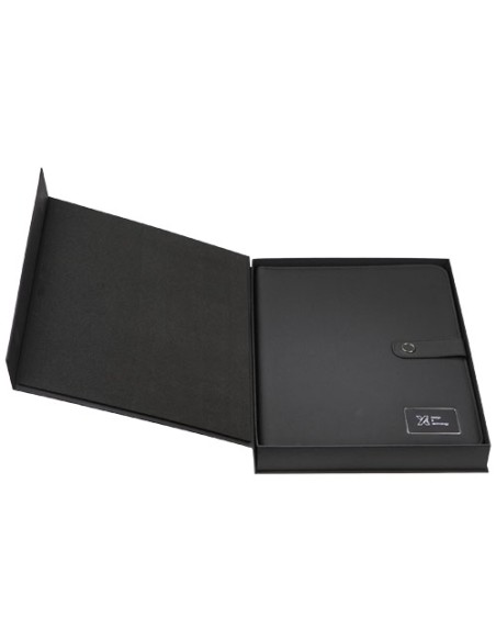 Blocco note con power bank luminoso SCX.design O17 in formato A4