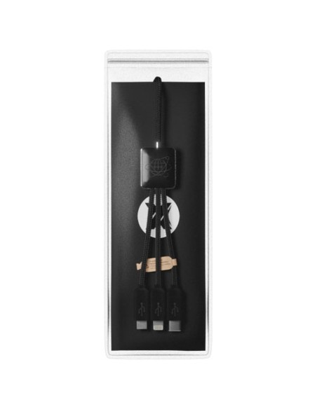 Cavo 5 in 1 con trasferimento dati in PET riciclato SCX.design C45