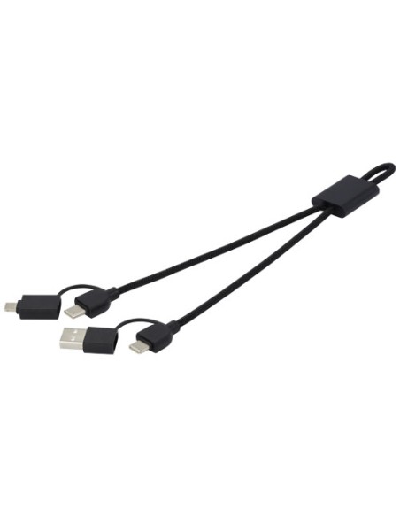 Cavo di ricarica rapida e trasferimento dati 6 in 1 in alluminio riciclato RCS da 45 W Connect
