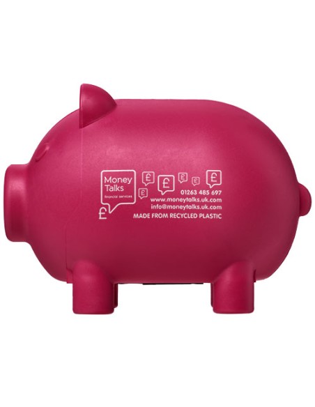 Salvadanaio in plastica riciclata Oink
