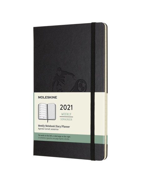 Agenda settimanale 12 mesi formato L con copertina rigida Moleskine