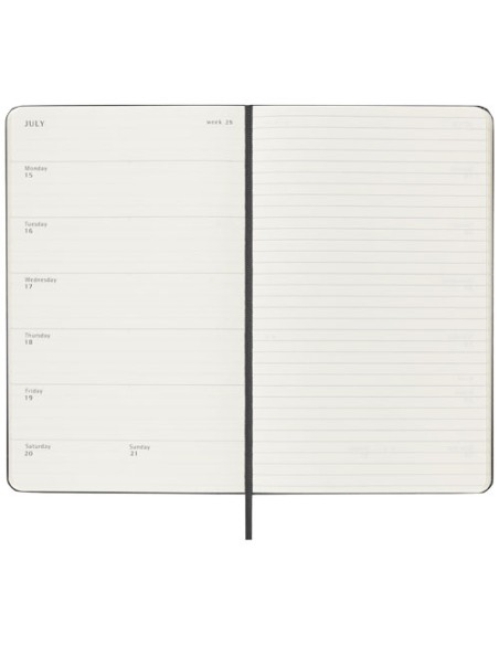 Agenda settimanale 12 mesi formato L con copertina rigida Moleskine