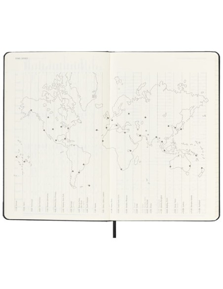 Agenda settimanale 12 mesi formato L con copertina rigida Moleskine