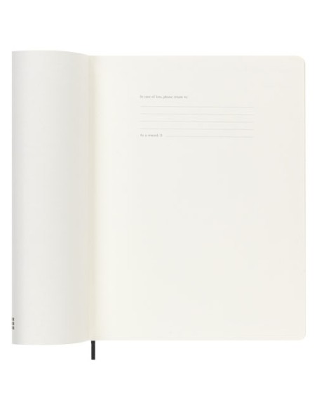 Blocco note 12 mesi formato XL con copertina morbida Moleskine