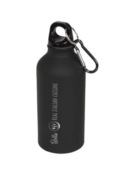 Borraccia sportiva Oregon opaca con moschettone da 400 ml