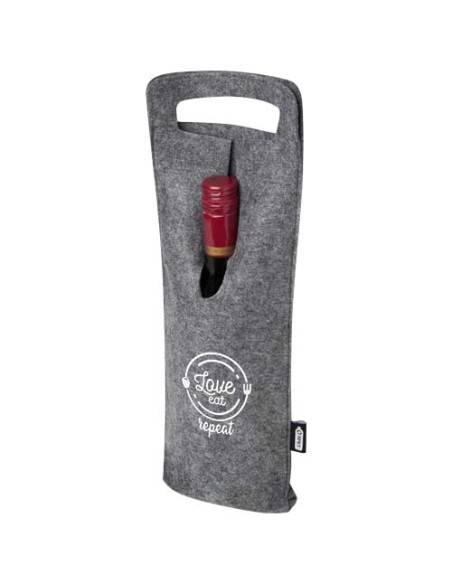 Sacchetto per bottiglia di vino in feltro riciclato certificato GRS da 75 cl Felta