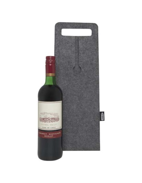 Sacchetto per bottiglia di vino in feltro riciclato certificato GRS da 75 cl Felta