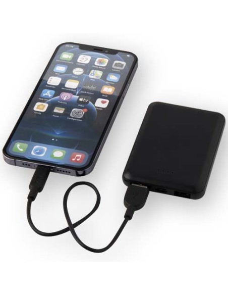 Power bank da 5000 mAh di Tipo C in plastica riciclata Asama