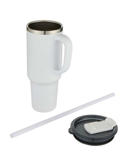 Tazza con isolamento sottovuoto in rame a doppia parete certificata RCS con cannuccia da 1200 ml Sydney