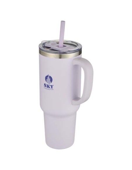 Tazza con isolamento sottovuoto in rame a doppia parete certificata RCS con cannuccia da 1200 ml Sydney