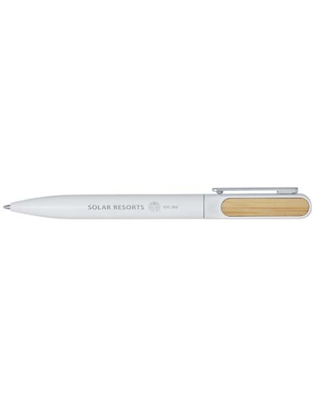 Penna a sfera in alluminio riciclato Blanca (inchiostro nero)