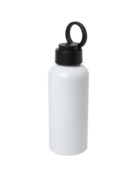 Borraccia in alluminio riciclato certificato RCS con coperchio in PET riciclato da 600 ml Oregon