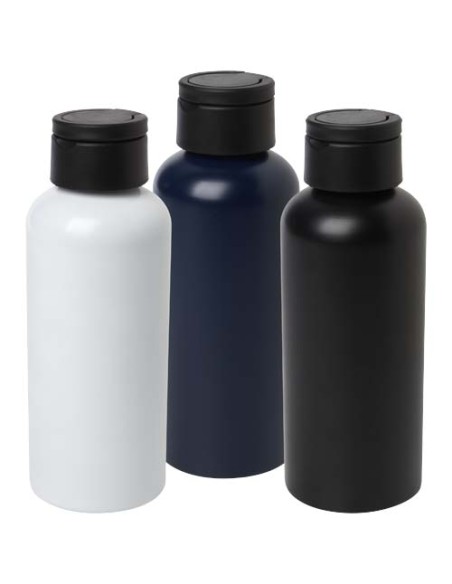 Borraccia in alluminio riciclato certificato RCS con coperchio in PET riciclato da 600 ml Oregon