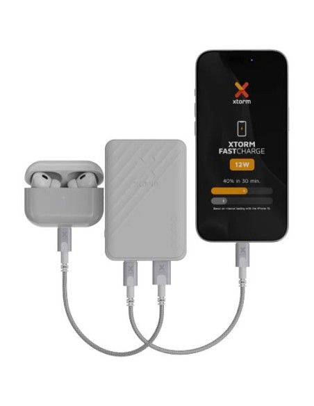 Power bank a ricarica rapida da 5.000 mAh 12 W Xtorm XG205 Go2 