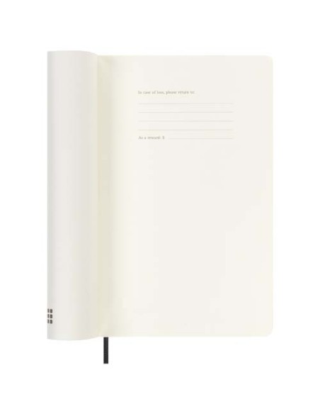 Agenda settimanale formato L 12 mesi con copertina morbida 100%VEGEA® Boa Moleskine