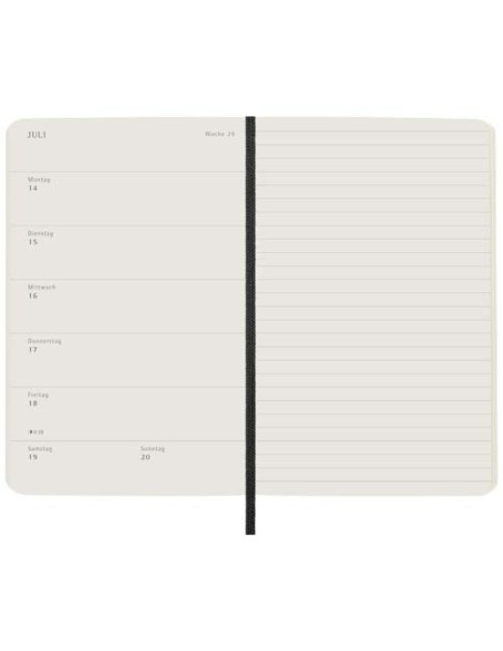 Agenda settimanale tascabile 12 mesi con copertina morbida - lingua tedesca Moleskine