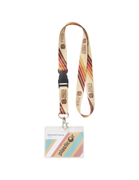 Lanyard Bucks con stampa in sublimazione e fibbia di sicurezza