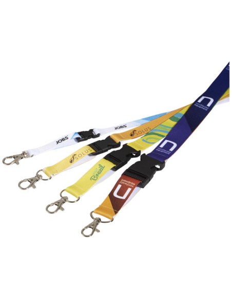 Lanyard Bucks con stampa in sublimazione e fibbia di sicurezza