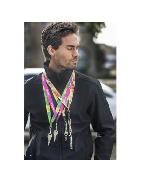 Lanyard Addie con stampa in sublimazione e sgancio di sicurezza