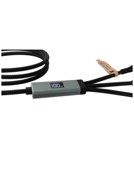 Cavo di ricarica ultraveloce 5 in 1 in PET riciclato da 100 W SCX.design C53