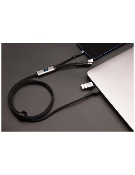 Cavo di ricarica ultraveloce 5 in 1 in PET riciclato da 100 W SCX.design C53