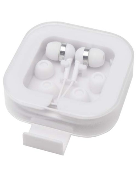 Auricolari tipo C cablati con astuccio in plastica riciclata Dofida