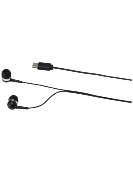 Auricolari tipo C cablati con astuccio in plastica riciclata Dofida