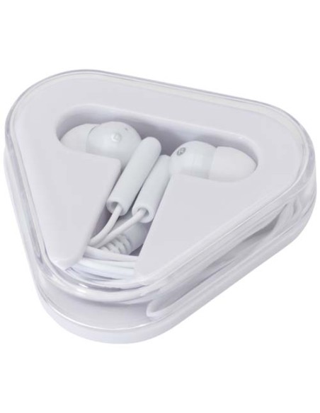 Auricolari con astuccio in plastica riciclata Rebel