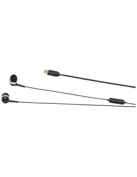 Cuffie tipo C cablate con astuccio in plastica riciclata Baekdu