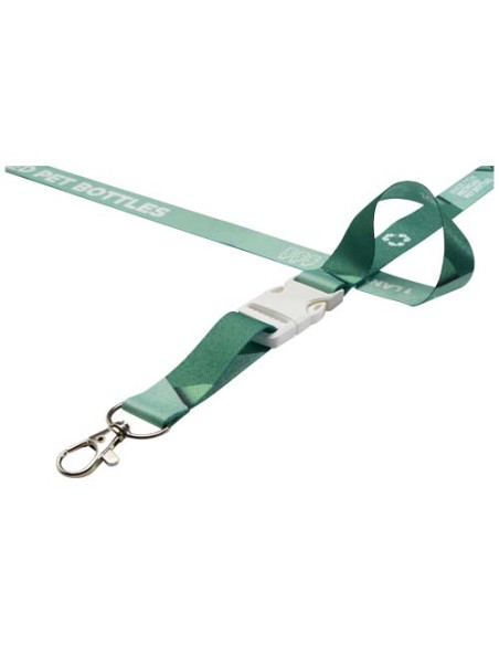 Lanyard Bucks in PET riciclato con stampa in sublimazione e fibbia di sicurezza