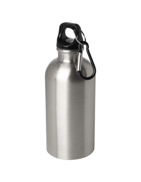 Borraccia da 400 ml in acciaio inossidabile certificato RCS a parete singola con moschettone Oregon