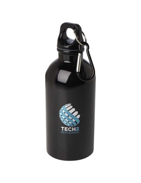 Borraccia da 400 ml in acciaio inossidabile certificato RCS a parete singola con moschettone Oregon