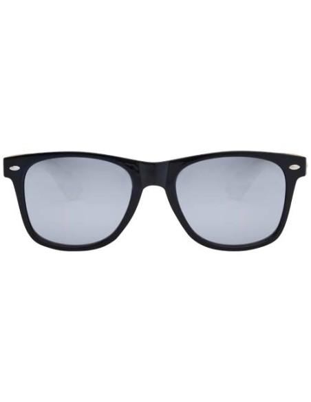 Occhiali da sole in bambù con rivestimento nero Arlo