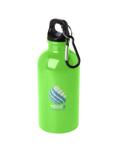 Borraccia da 400 ml in acciaio inossidabile certificato RCS a parete singola con moschettone Oregon
