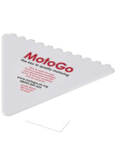 Frosty triangular recycled plastic ice scraper