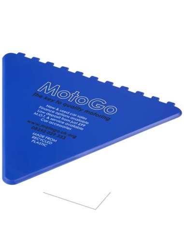 Frosty triangular recycled plastic ice scraper