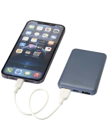 Power bank da 5000 mAh di Tipo C in plastica riciclata Asama
