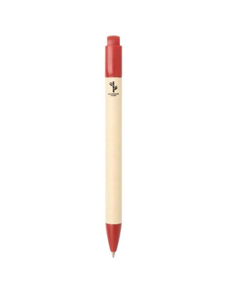 Penna a sfera in carta a base di canna da zucchero (inchiostro blu) Liliana