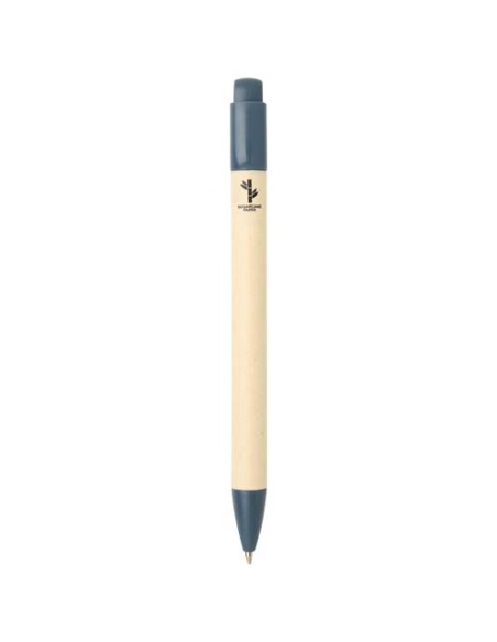 Penna a sfera in carta a base di canna da zucchero (inchiostro blu) Liliana