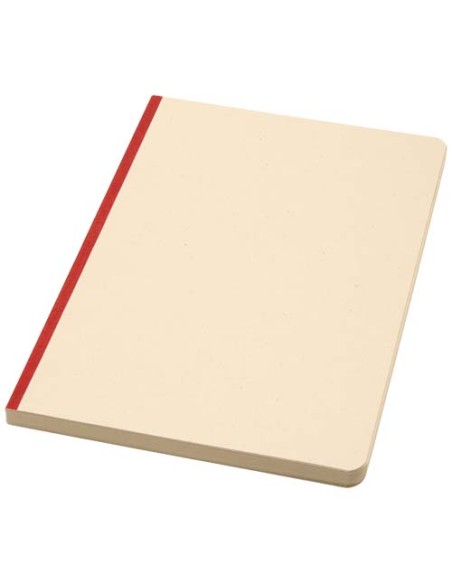 Blocco note formato A5 con copertina morbida in PET riciclato e carta a base di canna da zucchero Liliana