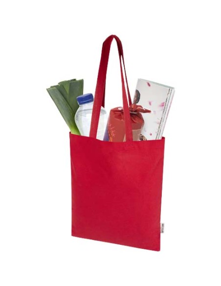 Tote bag in cotone riciclato certificato GRS da 140 g/m² Madras Blend - 7L