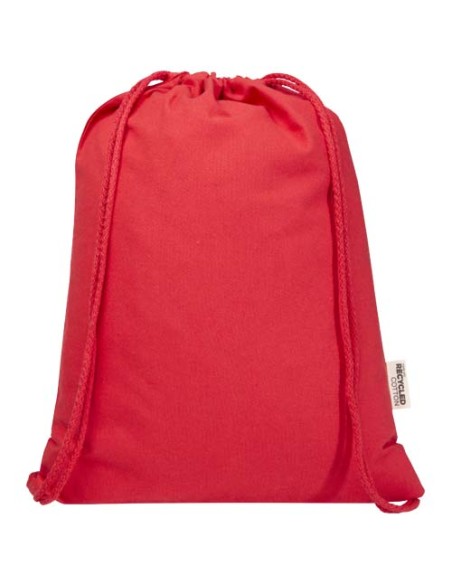 Borsa con cordoncino  in materiale riciclato GRS da 140 g/m² Oregon Blend - 5L