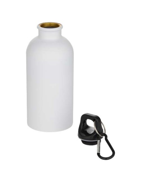 Borraccia da 400 ml in acciaio inossidabile certificato RCS a parete singola con moschettone Oregon